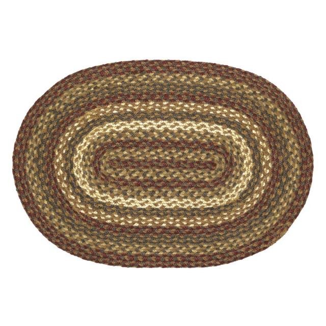 ティーキャビン ジュートラグオーバル Tea Cabin Jute Rug Oval 24x36 雑貨ならDOLL GARDEN