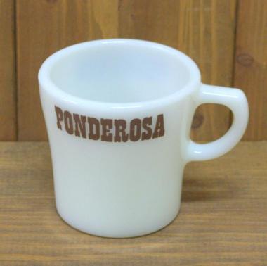 アンティーク　パイレックス　マグカップ　PONDEROSA