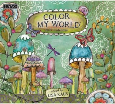 2027年LANGラングカレンダー Color My Worldカラー マイワールド 消費税込3100円