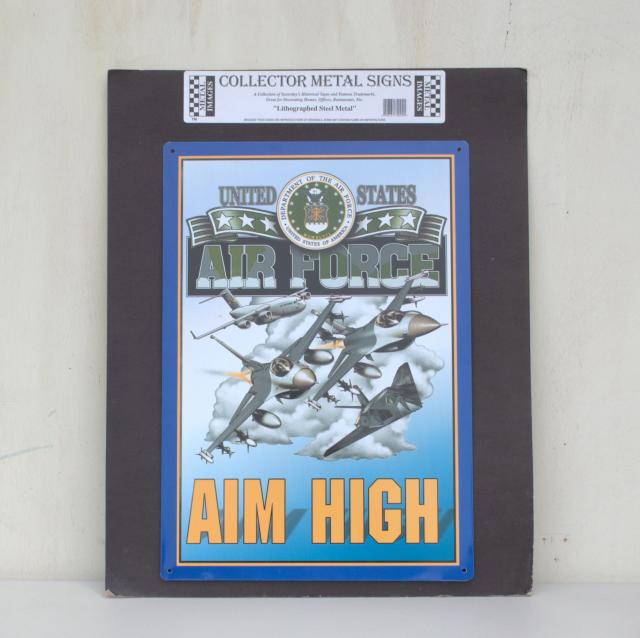 ティン　サインプレート　AIR FORCE