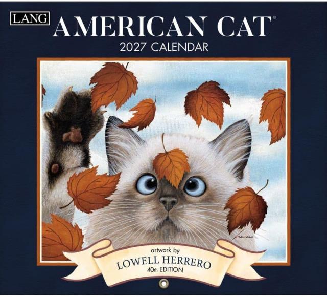 2027年LANGラングカレンダー  American Catアメリカンキャット 消費税込み2900 円