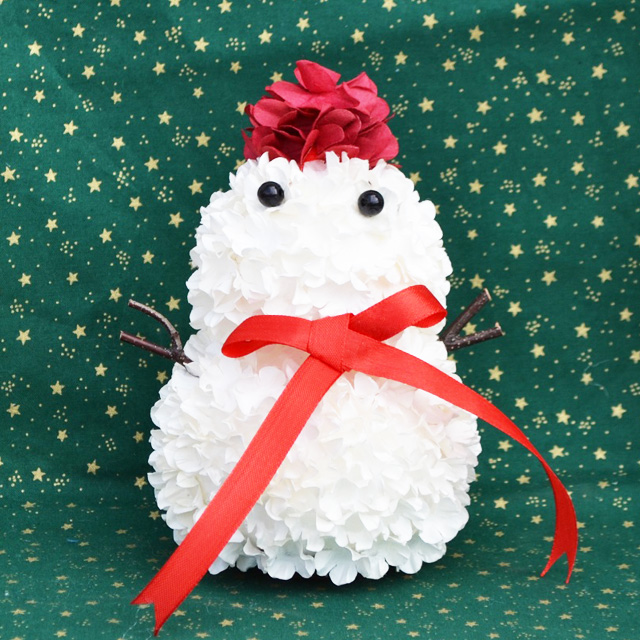 クリスマス　雪だるま