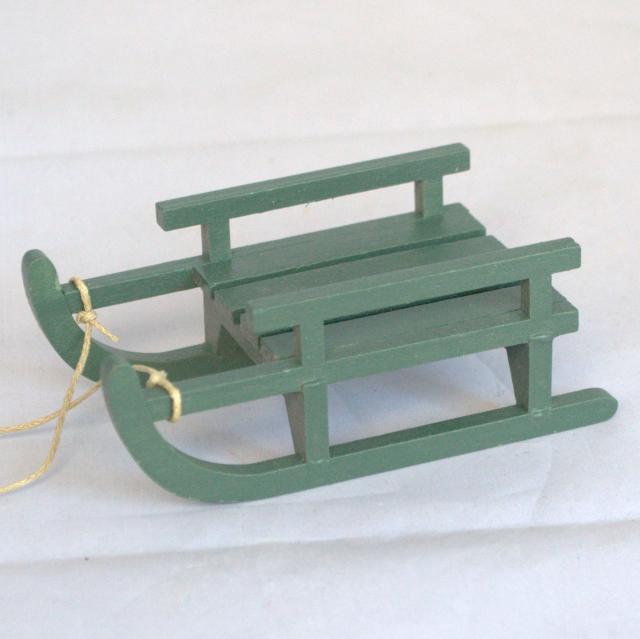 クリスマス オーナメント,そり グリーン