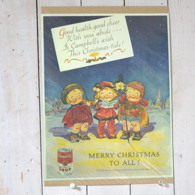 キャンベル クリスマス アートポスター